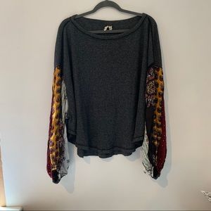 Free People Blossom Balloon Sleeve Thermal